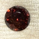 Zirkon med sterk mørk farge og flott refleksjon. 2,9 ct og ø 8 mm thumbnail