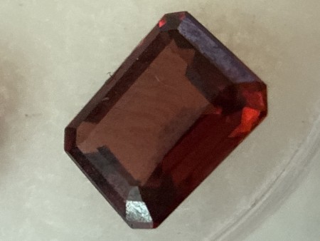 Zirkon rektangel fasetert 5,2 x 6,9 mm 1,3 ct 