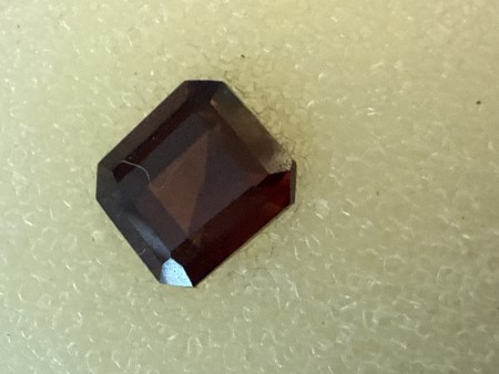 Zirkon rektangel fasetert 6,3 x 5,9 mm 1,6 ct 